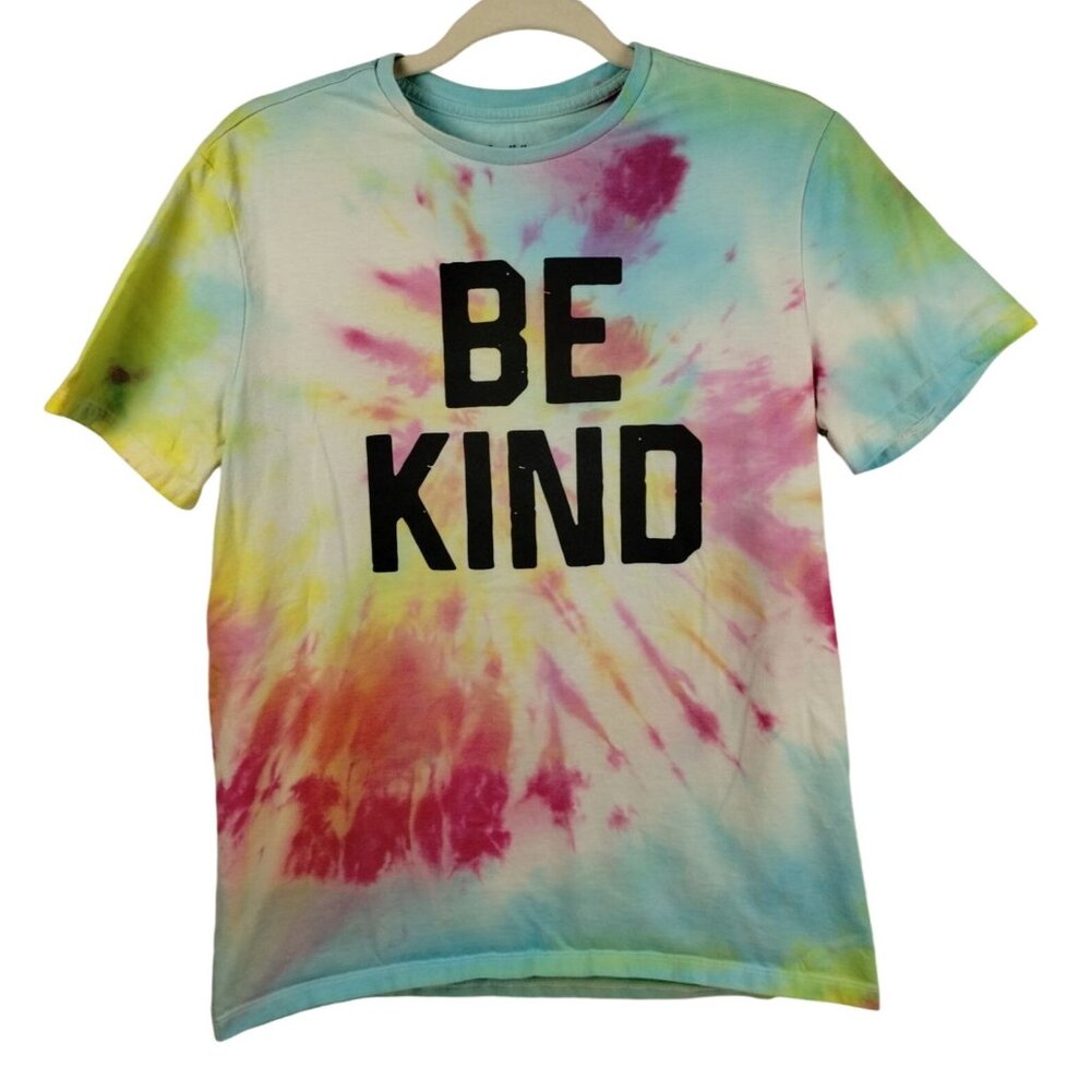 Goodfellow & Co Womens M Tie-Dye Be Kind T-Shirt